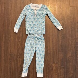 Roller Rabbit Blue Star Monkey Patterned Kids Pajamas